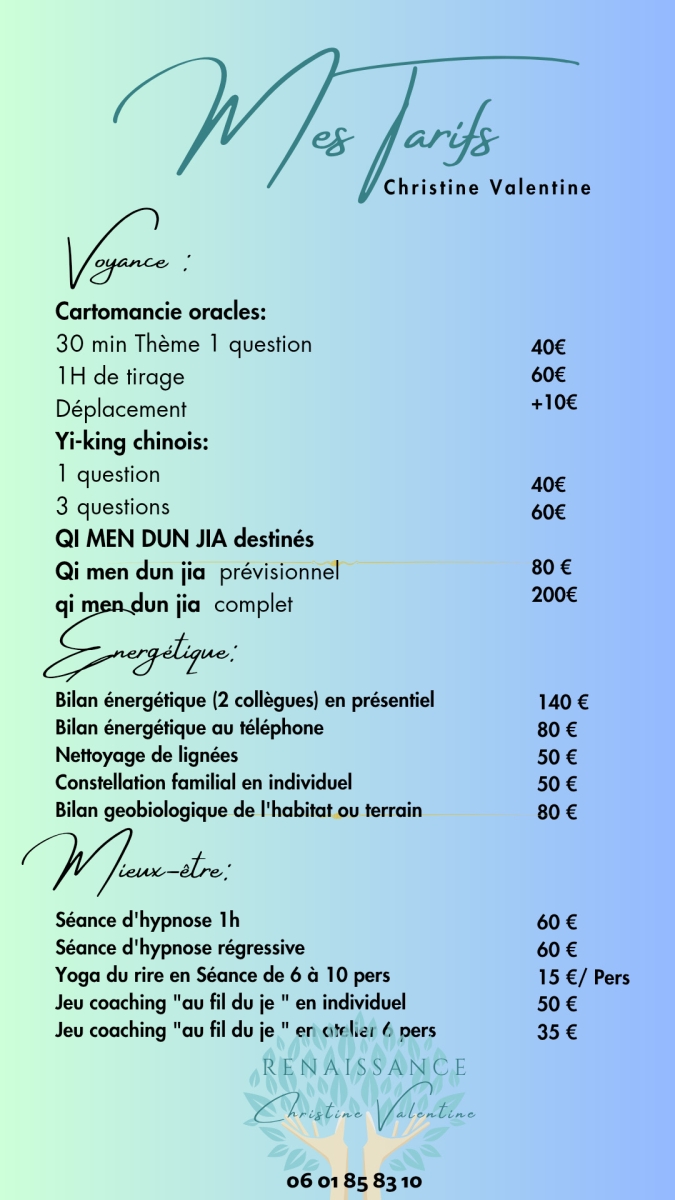 Voyante, Matougues, Christine Valentine