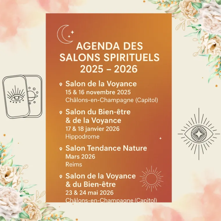 Agenda des Salons Spirituels 2025 – 2026, Matougues, Christine Valentine